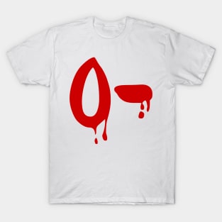 Blood Group O- Negative #Horror Hospital T-Shirt